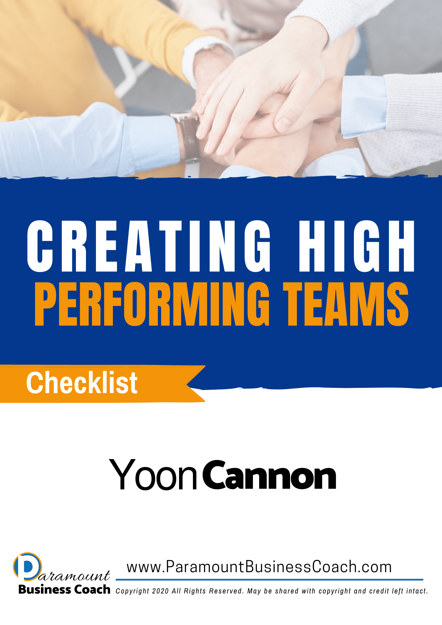 Create High Performing Teams Checklist